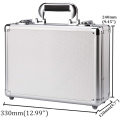 Small Tool Case Silver Portable Suitcase Tool Storage Cases Professional Toolbox Aluminum